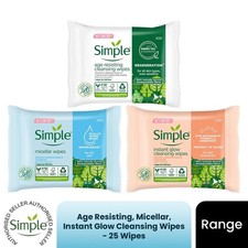 Simple Kind To Skin Cleansing Face Wipes Sensitive Make-up Remover Plant-Based Makeup Removers price