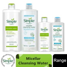 Simple Micellar Cleansing Water Range 200ml/400ml Make-up Entferner empfindliche Haut Makeup Removers price