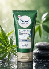 BIORÉ Daily Detox Peeling mit Bio-Cannabis-Sativa Samenöl 125 ml Acne und Pimple Care price