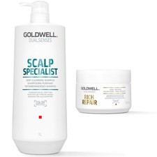 Goldwell Dualsenses Rich Repair 60 Sec Treatment 200 ml + 150ml Serum Spray Haarpflege Masks & Serums & Sprays price