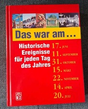 Das War Historische Ereignisse Buch Research on Historical Events price