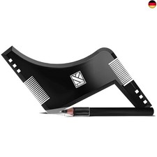 K-Brands Bartschablone und Bartpflege Set für Männer | Bart Konturen Schablone, Makeup Brushes und Zubehör price