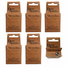 6x Silk Zahnseide ~ natürlich, ökologisch, biologisch abbaubar, 100% plastikfrei, neuwertig, 50m Dental Floss price