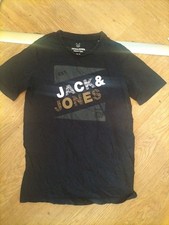 Jack Jones T-Shirt 12 Jahre Jungen schwarz Print Kurzarm Jungen-T-shirt price