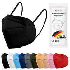 FFP2 Maske schwarz Bunt Farbig Masken 5 10 20 50 100 Stück Mundschutz Atemschutz Masks price