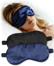 2 Stück Schlafmaske für Herren und Frauen, Seide Augenmaske Seitenschläfer Masks price