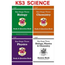 KS3 Years 7-9 Biology Physics Chemistry Study & Question Books CGP Science X YGS- und LYS-Bücher price