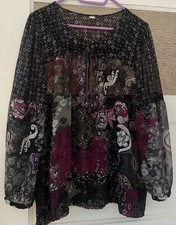 Damen Bluse Langarm Rundhals Bluse price