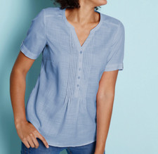 230117 Witt Weiden Damen Bluse kurzarm Schlupfbluse hellblau NEU Gr. 38 - 56 Bluse price