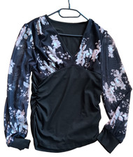 SHEIN - Elegante Bluse, Muster- und Materialmix, Größe L Bluse price