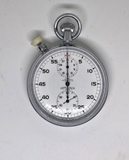 Nero Lemania Militär Stoppuhr mit Split Second Timer Stopwatch price
