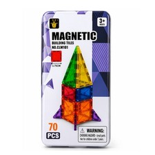 Magnetische Bausteine Fliesen 70 Teile in Dose, Reise Bauset, Geschenk 3+ Education Sets price