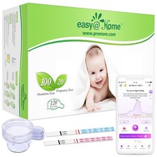 Easy@Home 100 Ovulationstests und 20 Schwangerschaftsteststreifen, FSA-fähige Ovulatio Pregnancy / Ovulation Test price