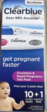 Clearblue Ovulations- & Schwangerschaftsschnelltest Packung - 10 Ovulationstest + 1 Schwangerschaft ** Pregnancy / Ovulation Test price