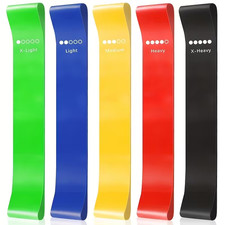 5er Set Fitnessbänder Widerstandsbänder Gymnastikband Sport Resistance Bands Set Fitness Equipment price