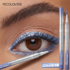 1 Stk. Feiner schimmernder Lidschatten flüssiger Eyeliner hellblau NEU Eyeliners price