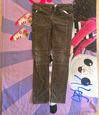 C&A Mädchen 146 Skinny Jeans Braun Denim Five-Pocket Reißverschluss/Knopf Mädchen-Hosen price