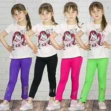 Leggings Kinder Hose Mädchen Jeggings Treggings Leggins SOMMER 92-128 Ar.21 Mädchen-Hosen price