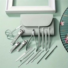 B25- 16 teiliges Maniküre / Pediküre Set Nagelschere Nagelzange Pinzette Feile Manicure / Pedicure Bedarf und Sets price