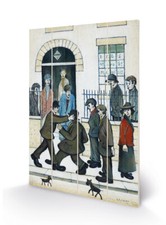 L.S. Lowry - A Fight, um 1935 - offizieller Wandkunstdruck aus Holz - 2 Größen Wooden Wall Art price