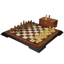 Palisander Schachspiel 17 Zoll mit Helena Schachbrett und gewichtetem Sheesham Deutsch Chess price