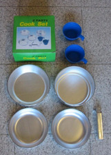 Alu Kochset Kochgeschirr für 2 Personen, Motorrad Camping Outodoor Festival Camping-Set & Festivalpaket price