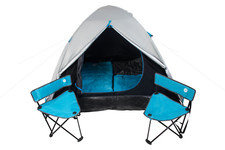 Pure4Fun Camping / Festival Set inkl. 2 Personen Zelt zwei Stühle & Schlafsäcke Camping-Set & Festivalpaket price