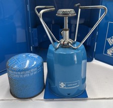 CAMPING GAZ DE LUXE SUPER BLEUET HERDE METALL VERPACKT & NEUES GAS - FUNKTIONSFÄHIG #2 Gas Stove & Lux price