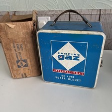 Vintage Camping Gaz Gaskocher Windschutz Set Wandern Picknick Zelt Tragetasche Gas Stove & Lux price