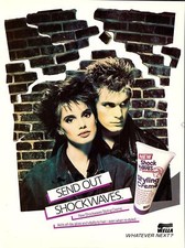 1985 Werbung WELLA "Shock Waves" Haarstyling Creme Originaldruck Anzeige Ephemera Hair Styling Creme price