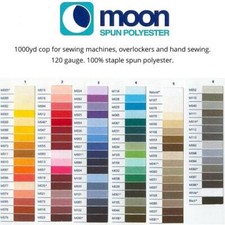 Coats Moon gesponnenes Polyester Nähgarn 1000 Yard YDS price