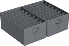 2 Faltbare Kleidung Organizer Schrank Kleidung Hosen Lagerung Aufbewahrungsboxen Schrank-Organizer price