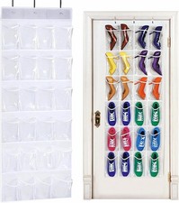 Hängender Schuh Organizer mit 24 Taschen für Tür oder Schrank, faltbar, platzspa Schrank-Organizer price