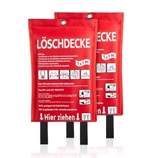 2x Löschdecke Camping Küche für Fettbrand sofort einsetzbare XL Feuerlöschdecke Camping Küche price