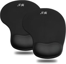 Neu Horrizon - 2er Pack Mausmatte SCHWARZ ANTI-RUTSCH Regular Doppelpack, schwarz Mat price