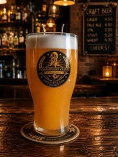 Handgefertigte Bierkerze für Fußballfans | Gelwachs | unparfümiert | einzigartiges Geschenk Wax price