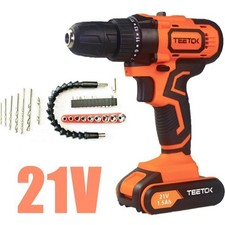 TEETOK 21V Akkuschrauber Kombi-Bohrschrauber mit Aktionsmagnet, 29-teilig, schnelles Chag Cordless Screwdriver price