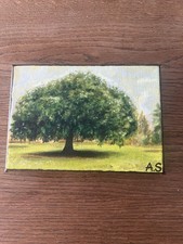Baumbild Acrylfarbe auf gespannter Leinwand 17,5 cm x 12,5 cm Paints price