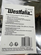 Klima Schutzvorhang 2er Set - 75x200cm mit Schlaufen (R-309) Vorhang Set price