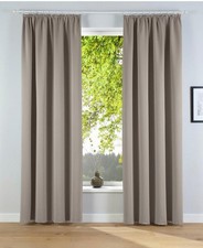 Verdunkelungsvorhang 2er Set 140x225 cm Sand Thermo Vorhang Set price