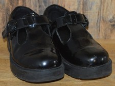 Kickers Mary Jane Schuhe Schwarz Premium Leder - UK3 EU36 Schule Mädchen-Classic Schuhe price