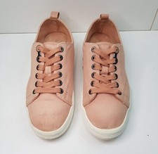Calvin Klein Größe 4,5 UK EUR 37 DAMEN MÄDCHEN ROSA LEINEN TURNSCHUHE SNEAKER SCHUHE Mädchen-Classic Schuhe price