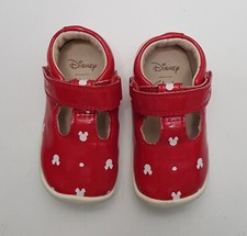 Clarks Disney Größe 3,5 UK EU19 BABY MÄDCHEN ROT T-STEG MARY JANE SANDALEN SCHUHE G PASSFORM Mädchen-Classic Schuhe price