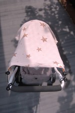 Sonnensegel Kinderwagen Sonnenschutz Musselin Sterne Rosa Handmade Kinderwagen / Buggy Canopy price