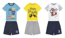Jungen Pyjama Shorty mit Print - Minions / Feuerwehrmann Sam / Paw Patrol Jungen-Pyjama price