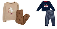 Baby Jungen  Pyjama Schlafanzug 2 teilig langarm Bio-Frottee GR.74/80 NEU Jungen-Pyjama price
