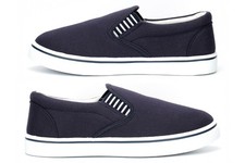 Jungen Pumps Jungen Canvas Schuhe Yachtschuhe Bootsschuhe Freizeit Slipper Navy Blau Jungen-Boat Schuhe price