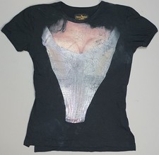 Herren Vivienne Westwood schwarz Boucher Korsett T-Shirt Größe Small Sara Büste Herren-Corset price