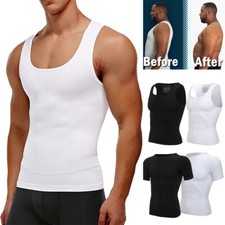 Herren Kompressions Slimming Shaper Mieder Unterhemd Muskelshirt Bauchweg Weste Herren-Corset price