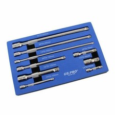 US PRO VERLÄNGERUNGSSTANGE STECKSCHLÜSSELSATZ 9-TEILIG 3/8" 1/4" 1/2" ANTRIEB RATSCHE SET 4190 Socket Set price